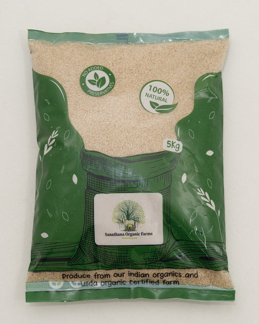 Organic Semi Polished Sona Masoori Rice